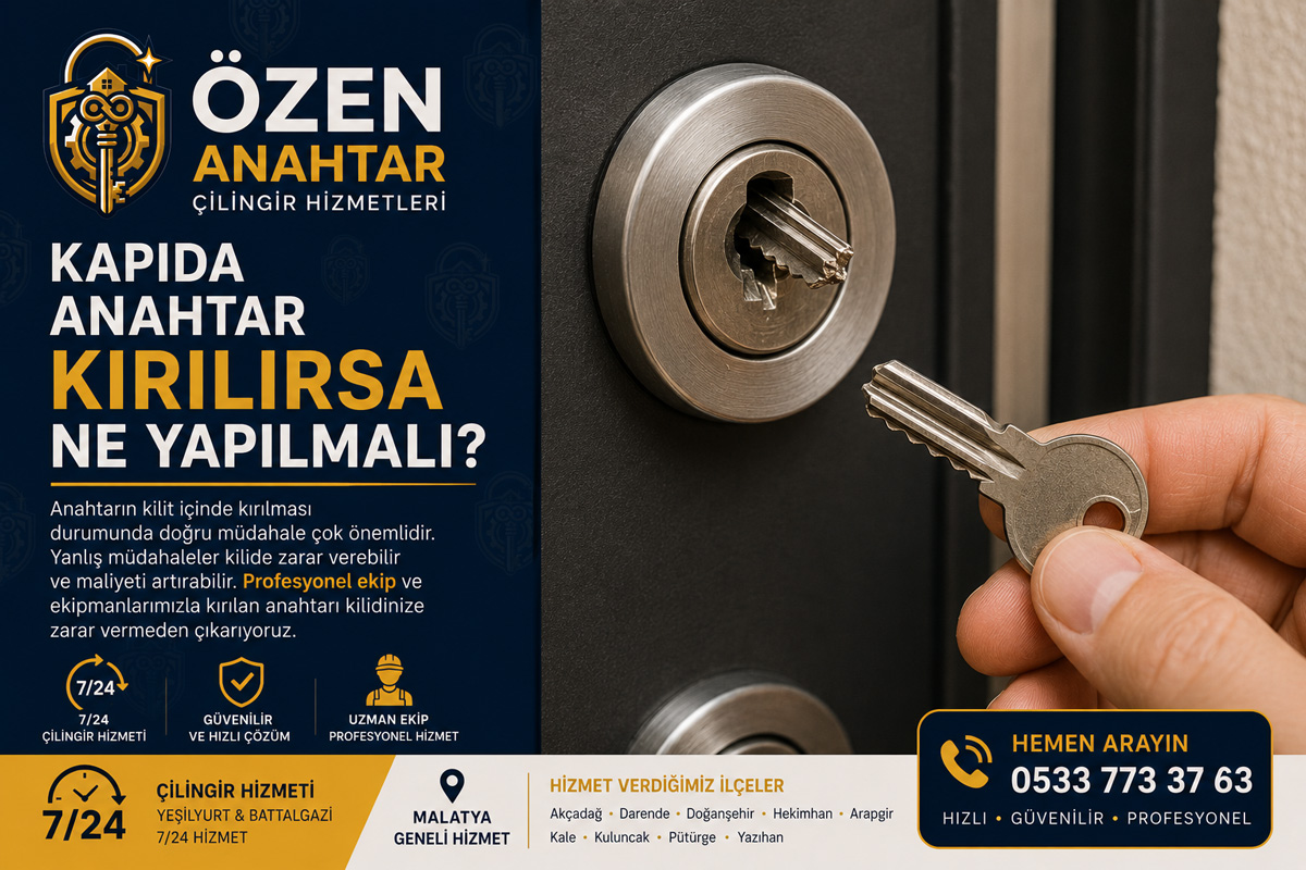 Kapıda Anahtar Kırılırsa Ne Yapılmalı?